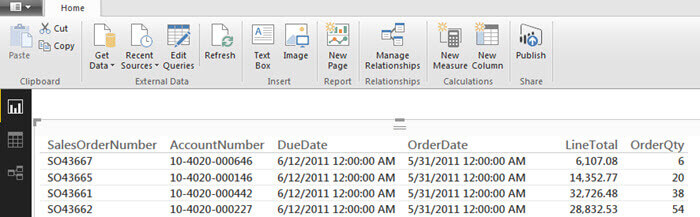 query results